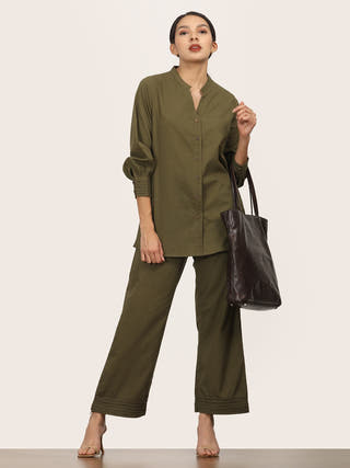 Olive Organic Cotton Co-ord Set