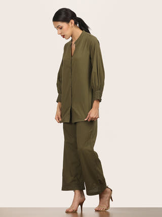 Olive Organic Cotton Co-ord Set