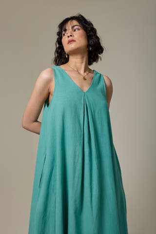 Sea Mist A-Line Dress