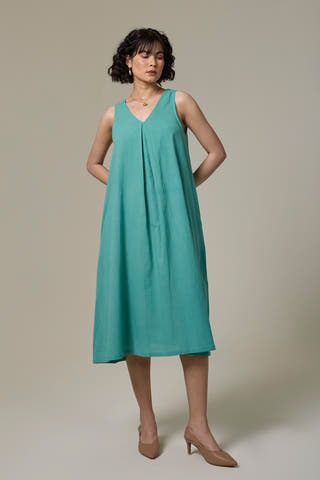 Sea Mist A-Line Dress