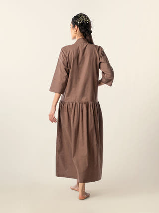 Ember Midi Flapper Shirt Dress