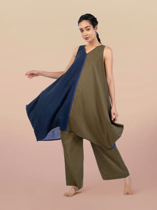 Whirly Colour Block A-Line Co-Ord Set