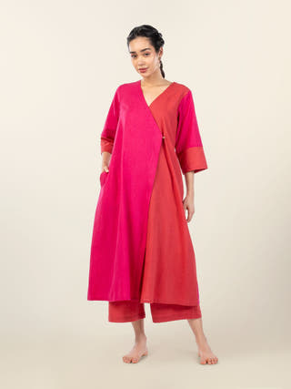 Riva Angrakha Co-Ord Set with Wrap Detail