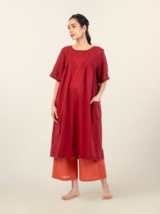 Briar Maroon Midi Co-Ord Set