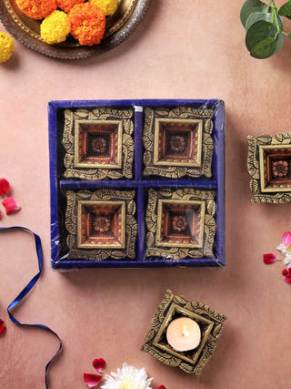 Swastik Diya | Set of 12