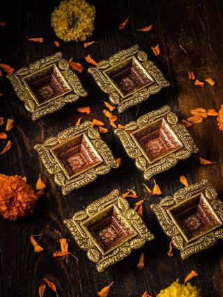 Swastik Diya | Set of 12