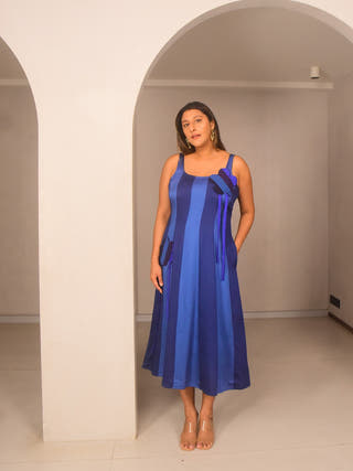 Selene Modal Panelled Applique Dress