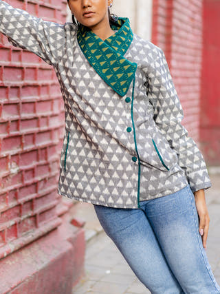 Shades Of Nature Jacket Grey KRUSHNACHUDA