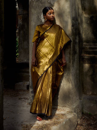Shikhara Gold Tissue Saree