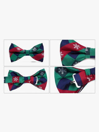 Christmas Bow Tie : Snowflake Little Canvas 