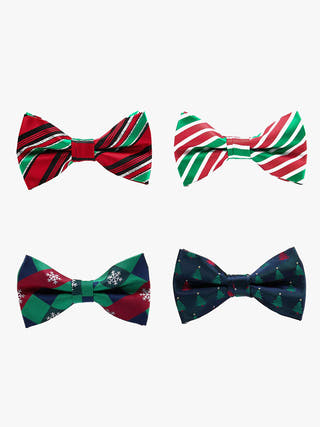 Christmas Bow Tie : Snowflake Little Canvas 