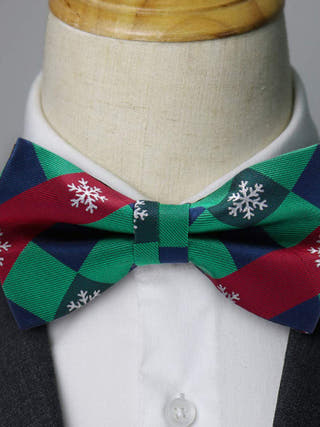 Christmas Bow Tie : Snowflake Little Canvas 