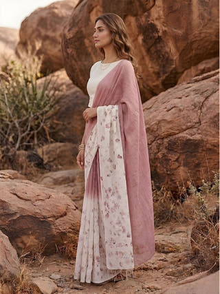 Roseate Mist Saree