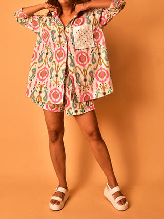 Simone Shorts Multi-Color Why So Blue