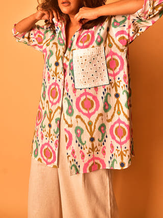 Simone Shirt Multi Color Why So Blue