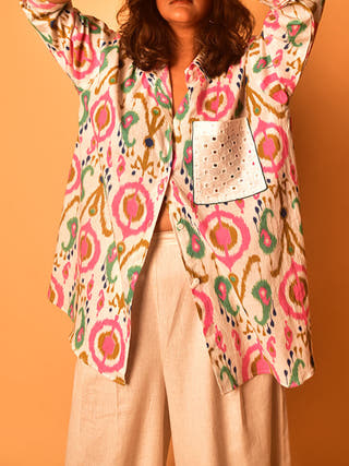 Simone Shirt Multi Color Why So Blue