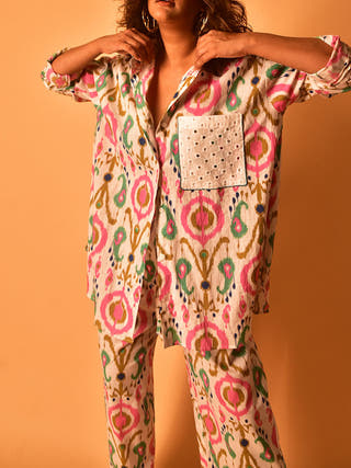 Simone Shirt Multi Color Why So Blue