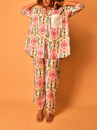 Simone Shirt Multi Color Why So Blue