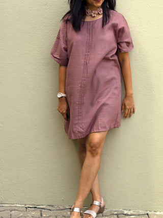 O-SIZE Staple Mauve Dress TARI: the loom theory