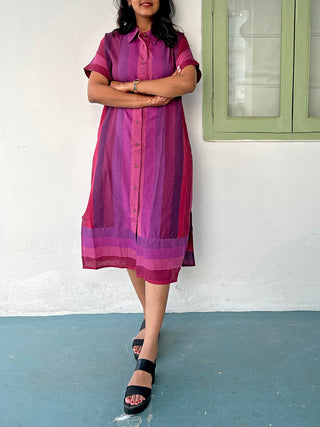 Kimono Dress Wine TARI: the loom theory