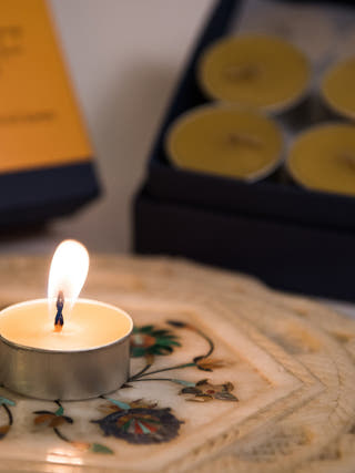 Lemongrass Tealight Candles Set Of Eighteen Tenacious Bee Collective