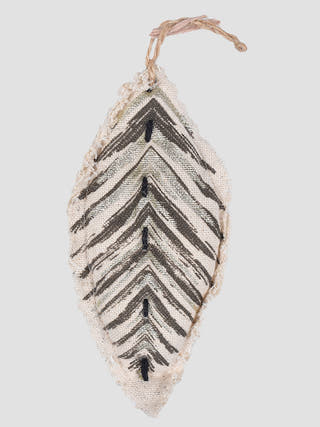 Sustainable Fabric Ornaments Leaf Set Of 2