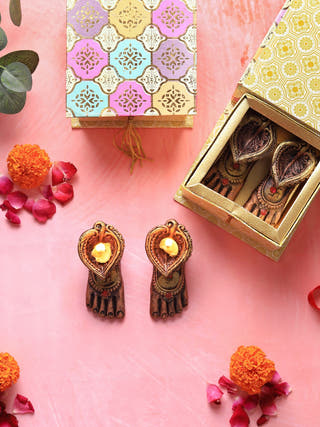 Charan Diya - Set of 4