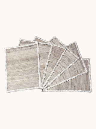 Mangata Table Mats Set Of 6 Pcs Beige Veaves
