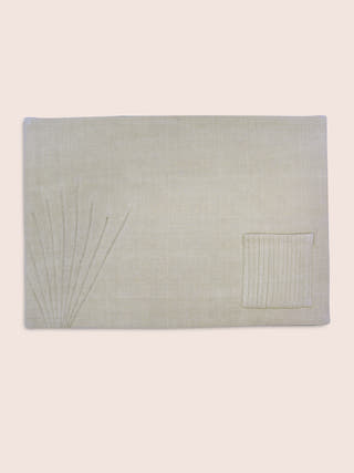 Plexure Handwoven Table Mats Set Of 6 Pcs Beige Veaves
