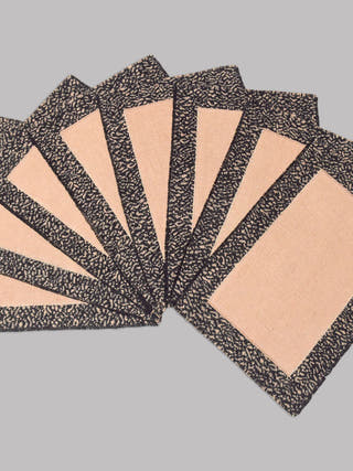 Leopard Dining Set Of A Table Runner And 8 Table Mats Brown Veaves