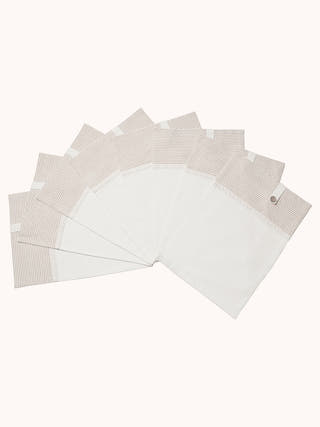 Samar Table Mats With Cutlery Pocket Set Of 8 Pcs Off White Veaves