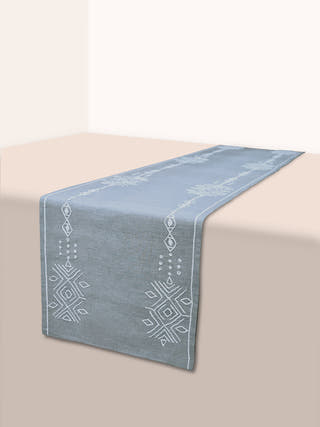 Alivio Handwoven Table Runner Grey Veaves