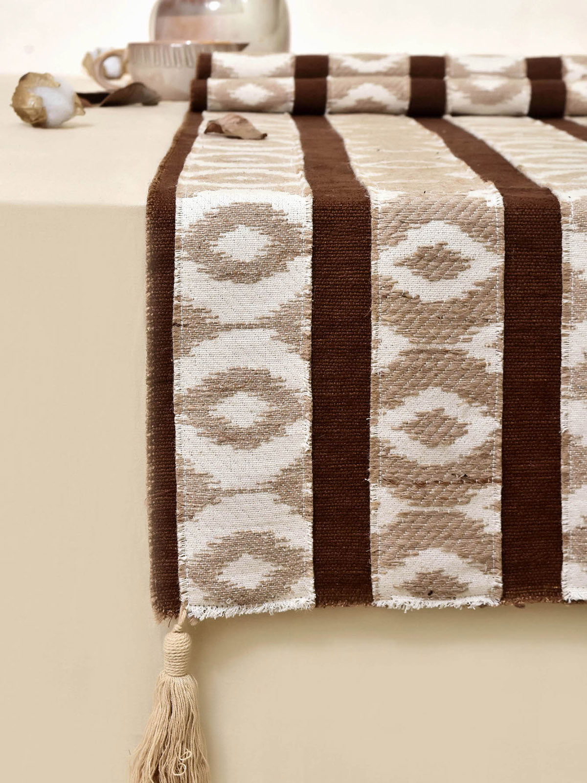 A Tale Of Two Masters Table Runner Maroon