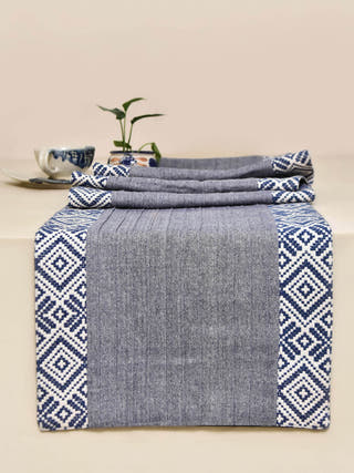 Querencia Handwoven Table Runner Grey Veaves