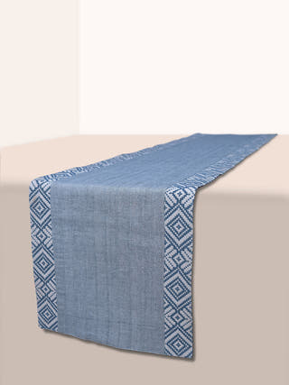 Querencia Handwoven Table Runner Grey Veaves
