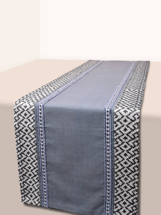 Aeolus Dining Set Of A Table Runner And 8 Table Mats Grey Veaves