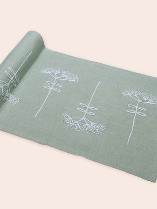 Daven Dining Set Of A Table Runner And 6 Table Mats Green Veaves