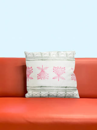 Floral Booti Hand block Printed Cushion Covers (Set of 5)