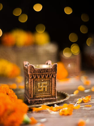 Tulsi Diya - Set of 4