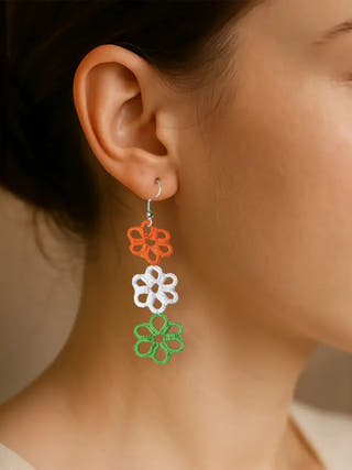 Tricolor Earrings