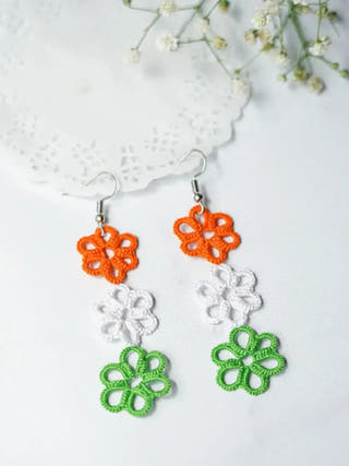 Tricolor Earrings