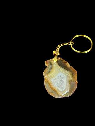 Natural Golden Agate Keychain