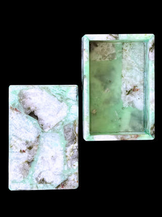 Amazonite Box Hand Carved Stone