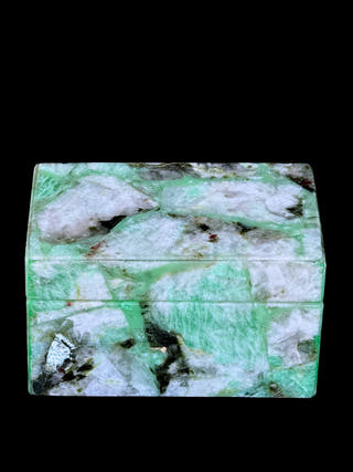 Amazonite Box Hand Carved Stone