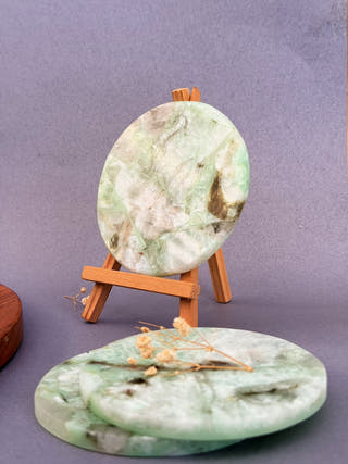 Amazonite Round Coasters (Set of 2)