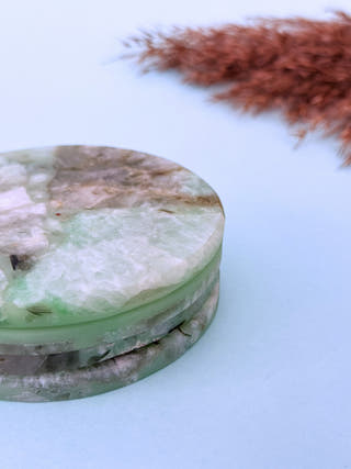 Amazonite Round Coasters (Set of 2)
