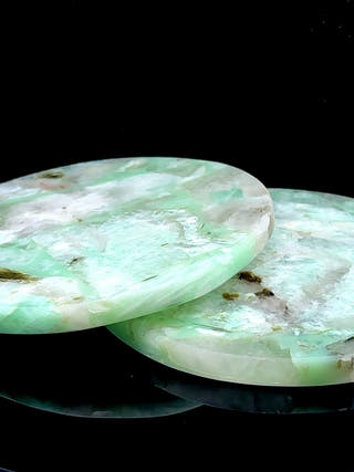 Amazonite Round Coasters (Set of 2)