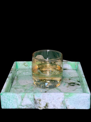 Amazonite Square Tray Luxurious Natural Stone Decor