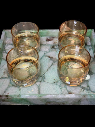 Amazonite Rectangle Tray Luxurious Natural Stone Decor