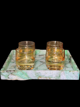 Amazonite Rectangle Tray Luxurious Natural Stone Decor